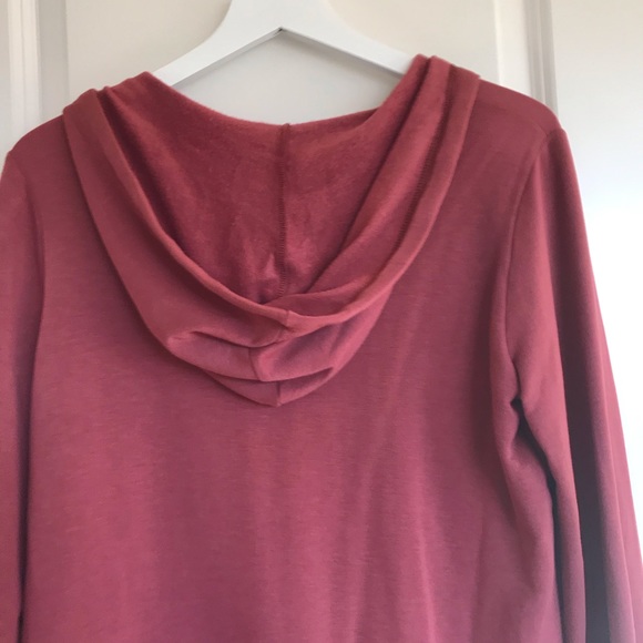 Anthropologie Drew Soft Pullover V-Neck Hoodie M - Picture 5 of 7
